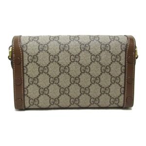 Gucci Bag Shoulder PVC 1955 Tan Horsebit